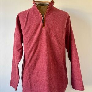 Red Quarter-Zip Pullover